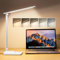 Desk Lamp LED Table Lamp,15 Modes LED Desk Lamp,Dimmable Bedside Lamps with Timer,Multi-Powered Table Lamps for Study, Reading Light,Adjustable Desk Light,White Bedside Lamp for Bedroom,Home,Office