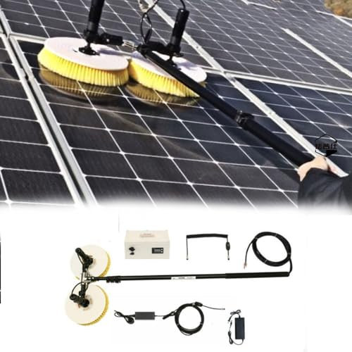 Robot de Nettoyage de Panneaux solaires photovoltaïques, équipement de Nettoyage de Panneaux photovoltaïques, Brosse, Outil électrique, Double tête, 7.5M