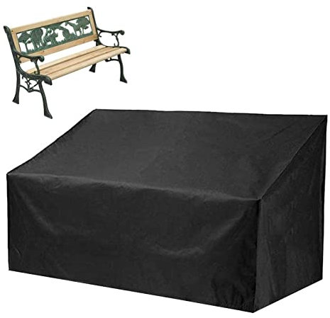 LearnLyrics Abdeckung für Gartenbank, Abdeckung für Gartenmöbel, Oxford-Stoff, wasserdichte Abdeckung für Gartenbank, Gartenstuhl, Gartenmöbel, reißfeste Abdeckung für Gartenbank, Sofas und andere