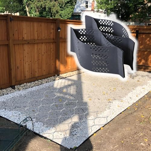 Stabilisateur Gravier Gazon Dalle Stabilisatrice Grille Géo 5 Cm Pour Allée En Gravier, Grilles De Terrasse, Stabilisateur De Pavage 3x6 4x6 5x6 6x8 M Pour Aire De Stationnement/support De Base De Cha