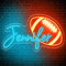 Custom Neon Signs, Personalised Neon Sign Light Up Neon Signs for Wall Decor, Led Neon Name Light Sign Strip Light for Bedroom Home Room Decor Sport Kids Boys Birthday Gift (rugby)