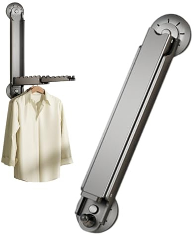 Égouttoir à ventouse, support de séchage pliable pour cintre à linge - Organisateur de cintres pour vêtements à ventouse - Porte-vêtements robuste mural, accessoires de blanchisserie portables et stab