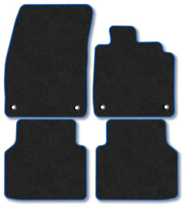 CUPRA Tavascan (2024+) Carpet Car Mats | Blue Edge Trim Tailored Fit Floor Mats Full Coverage Protection Accessories Easy Clean Anti Slip Made in the UK