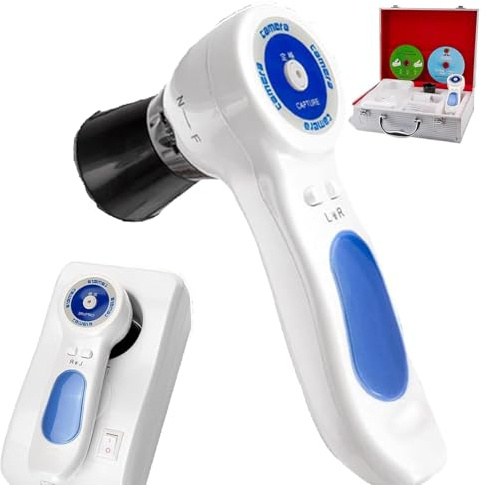 DDZJTPP Iris Kamera,USB Iriscope Iris Analysator,HD 13 Millionen Pixel Iris Augen Detektor,Iris Linse,Einstellbarer Fokus und treiberfreie Analysesoftware,für Schönheitssalon,Managementzentren