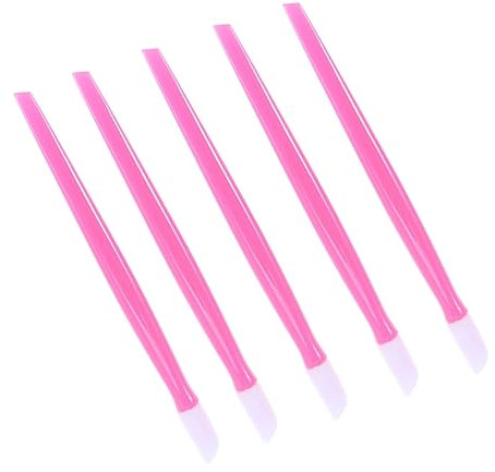 ELAYARD 100pcs Pink Cuticle Pusher Nail Cleaning Sticks for Manicure Art Professional Dead Skin Remover for Home Use and Nail Salons