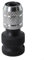 ZWEquipint Drive Converter Socket Adapter,1 2 Inch Square to 1 4 Inch Hex,Chromium-Vanadium Steel 50Mm,for Air Wrench Power Tools