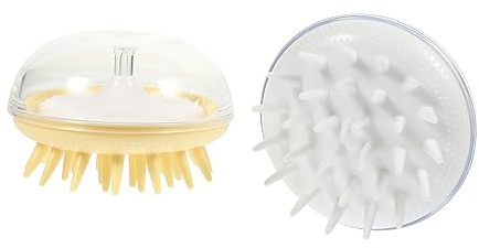 Healeved 2stücke Kopfhautmassagegerät Mit Shampoobürste Tragbar Für Trockene Und Nasse Haarwäsche Multifunktional Für Unterwegs Aus Hochwertigen Materialien