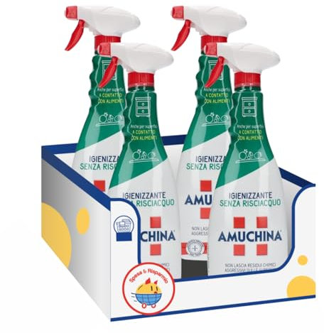 Igienizzante Spray Senza Risciacquo 750 ml – Variazioni 4/8/12 Pezzi – Pulizia Rapida per Superfici (4)