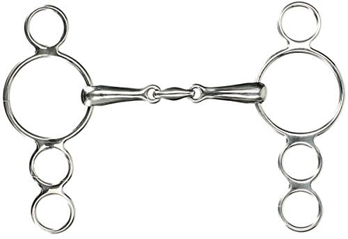 BR Gebiss Pessoa Doppeltgeochen - Schwarz - Gr. 13,5 cm