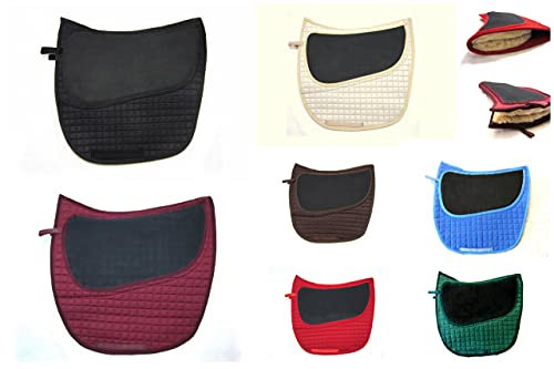 PS Pferdeartikel Valencia, Spanisch Barockes Sandwichpad, 2 Kammern - Spezial - Farbe hellblau