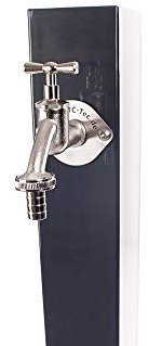 KTC Tec TRINKWASSER Wassersäule TSQG 650 Anthrazit, Wasserzapfsäule Wasserzapfstelle Gartenzapfstelle Zapfstelle Zapfsäule Bewässerung Garten Spender, quadratisch eckig