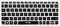 Ultra Thin Silicone Soft Keyboard Cover Skin Compatible with Logitech Wireless Touch Keyboard K400 Plus (Not for Old Version K400 & K400r) (Black)