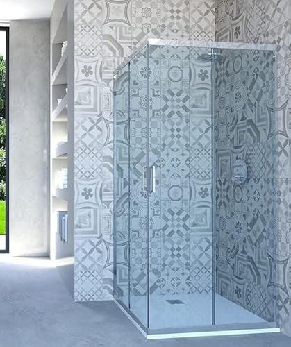 Hydra Box Doccia angolare Porta Scorrevole 66x86 cm Trasparente