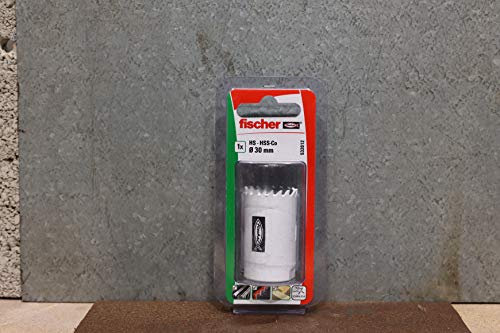 Fischer Fresa a tazza FM 40 K, fresa al cobalto bi materiale, per metallo, Acciaio inossidabile A2/A4, Diametro: 40 mm,532019, Bianco
