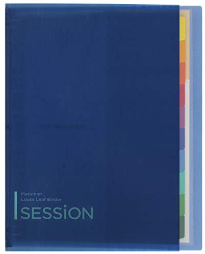Maruman F584-02 Schnellhefter A4 Session, 30 Löcher, blau
