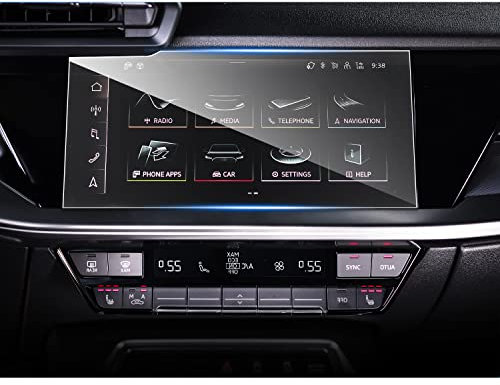 SHAOHAO compatibile con Audi A3 8Y 2021 2022 2023 2024 2025 Pellicola protettiva per navigazione auto 10,1 pollici GPS antigraffio 9H anti-impronte Accessori Audi A3