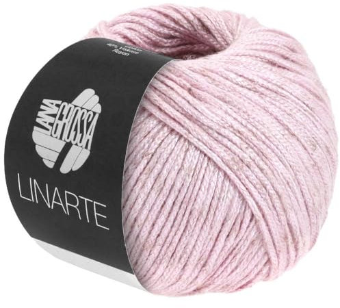 LANA GROSSA Linarte | Moderner Baumwoll/Leinen-Klassiker | Handstrickgarn aus 40% Microfaser (Viscose), 30% Baumwolle, 20% Leinen & 10% Polyamid | 50g Wolle zum Stricken & Häkeln | 125m Garn FB303
