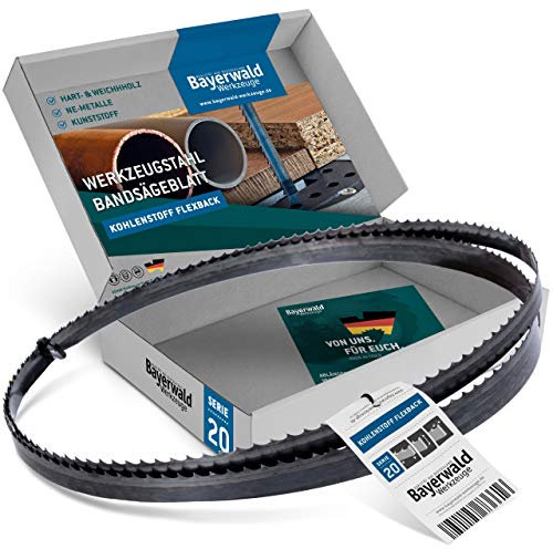 Bayerwald Werkzeugstahl Bandsägeblatt - 3380 x 13 x 0.65 x 14 / Holz, NE-Metalle, Kunststoff, dünne Bleche/Sägeband passend für Elektra Beckum. Einhell. Metabo uvm.