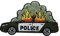 Finally Home Brennendes Polizeiauto Patch zum Aufbügeln | Patches, Biker Bügelbild, Punk Rocker Aufbügler, Anarchy Aufnäher