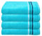 Schiesser Frottier Handtuch Skyline Color im 4er Set | 100% Baumwolle aus nachhaltiger Produktion | saugstark, weich, farbecht | 50x100cm | Türkis