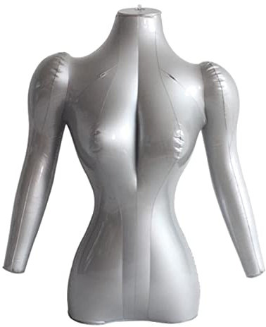 TOMYEUS Schaufensterpuppe Aufblasbare, weibliche Torso, Mannequin PVC erwachsene Mannequin-Büste mit Waffen-halben Körper-Display-Dummy-Modelle Sc, Onecolor