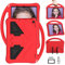 EabHulie Case for Fire HD 10/10 Plus 10.1 11th Gen 2021, Kids Friendly Durable Lightweight Handle Stand Shockproof Protective Cover Red
