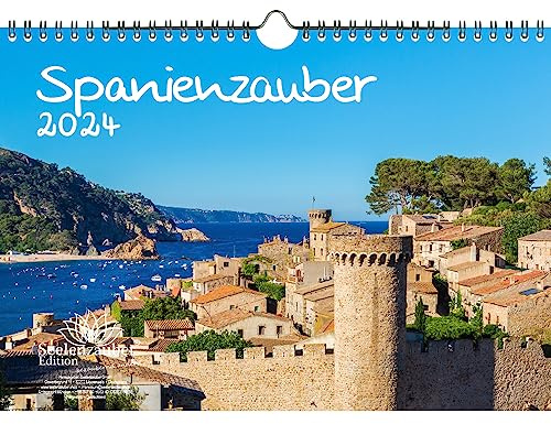 Spanienzauber DIN A4 Kalender für 2024 Madrid Urlaub Strand Meer Spanien - Seelenzauber