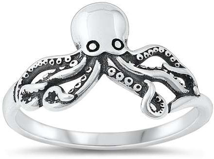 Joyara Oktopus-Ring aus Sterlingsilber 925