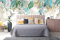 Naturempress Carta Da Parati 3D Moderna Foglie Tropicali Eleganti Colibrì Fotomurali Moda Decorazione da Muro XXL Poster Gigante Design Carta per pareti