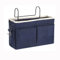 HNJKJEU Bett Organizer Bett Tasche mit Darhthaken Hängetasche Hochbett Aufbewahrungstasche für Buch, Magazin, Handy, Kopfhörer Bett Aufbewahrung (Dunkelblau)