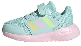 adidas TENSAUR Run 3.0 Shoes Infants, Scarpe da Corsa Unisex-Bambini, Aqua/Orange Tint/Clear Pink, 21 EU