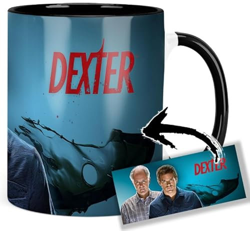 Dexter Michael C Hall John Lithgow Tasse Innen & Henkel Schwarz Keramikbecher Mug