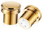 ibasenice 2pcs Balanced Head Protective Cap Female Xlr Cable End Caps Xlr Port Caps Xlr Adapter Protector Xlr Cable Cap Microphone Audio Adapter Cap Xlr Caps Pure Copper Dust Cover Gilded
