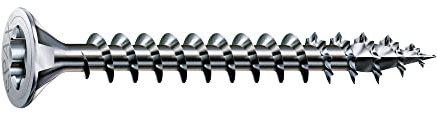 SPAX Universalschraube, 5,0 x 80 mm, 90 Stück, Vollgewinde, Senkkopf, T-STAR plus T20, 4CUT, WIROX - 8000000288067