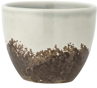 Bloomingville Paula Becher 195 ml, Steingut, D8xH7 cm – Dein stilvoller Begleiter für deinen Kaffeegenuss, dekorative Kaffeetasse oder Teetasse für deinen Frühstückstisch