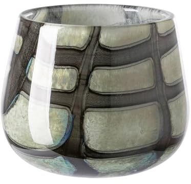 Fink Marly/Vase,Windlicht,schwarz,Salbei/H.11cm,D.13,5cm