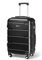 ALEOS. Handgepäckskoffer M 40x25x55cm Reisekoffer, Hartschalenkoffer, Schwarz, leicht, Hartschale, robust, Trolley, Handgepäck, 100% ABS+PC, TSA Schloss, leichtgängige 4 Rollen