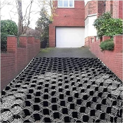 CUPKEE Kies Boden Geozelle Geogitter -2 Zoll Dick, Durchlässig Anti-Deformation Kies Stabilisator Gitter, Für Terrassen/Schuppen/Carports Und Parkplätze,2x10m/6.5x32.8ft