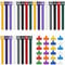 48 Pcs Reusable Cable Ties Multicolor Cable Labels Sets 24 Pcs Fastening Cable Ties Adjustable and 24 Pcs Write-On Label Home Office Cable Wrap and Management Supplies