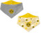 Borussia Dortmund Unisex Baby BVB 2er-Set Dreieckstuch, gelb, Einheitsgröße Pack