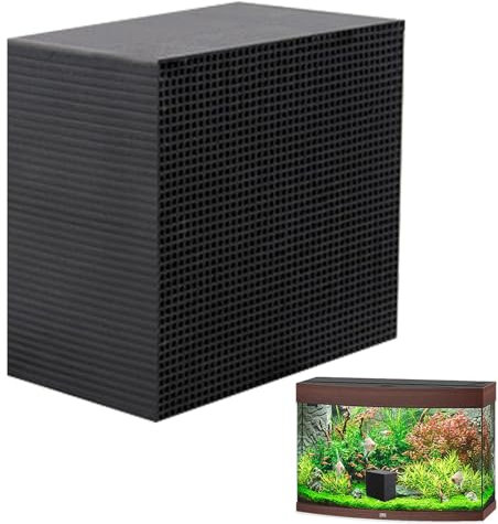 Eoixuqba Wasseraufbereitung, Cube Aktivkohle Wasserreinigungsfilter, Aquarium Wasserfilter Würfel Filtermaterial, Sauberer Wasserwürfel, Aquarium Filter Zubehör