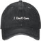 MIMAYIN i Don't Care Baseball Cap Stickerei Basecap Verstellbare Baumwolle Reine Farbe Baseballmütze Sport Visier Hut für Damen Herren
