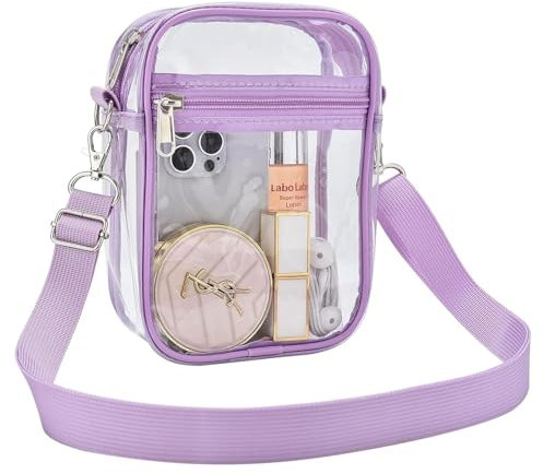 RNXSIB Clear Bag Festival Clear Crossbody Bag Damen Durchsichtige Festival Tasche Damen Umhängetasche Klein Konzert Tasche Crossbag