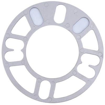 DEMULAX 2 stück Universal Legierung Aluminium 3mm 5mm 8mm 10mm Rad Spacer Shims Platte 4 5 STUD 4x 100 4x 114,3 5x 100 5x108 5x 114,3 5x120 Spurverbreiterungen für Autos(2PCS 3MM SPACERS)