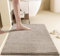 LEZUAN Badematte aus Chenille, Weich Badteppich, rutschfest Badvorleger, Absorbent Badezimmerteppich, Flauschig & Waschbar(Khaki,60 x 90 cm)