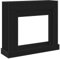 vidaXL Kaminumrandung Schwarz Eichen-Optik 100x30x87,5cm Holzwerkstoff, Kamin Zubehör, Kaminrahmen, Kaminkonsole, Kaminzubehör, Kaminsims