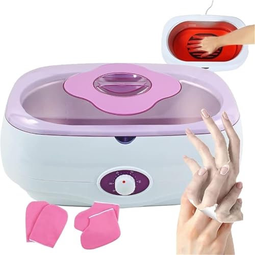 Paraffinwachsbad, Paraffinwachsmaschine mit 4Litern und großer Kapazität for Hände und Füße, Temperatur einstellbar von 0–60°C, feuchtigkeitsspendend und peelend, for weiche Ellbogen, Hände, Füße, Art