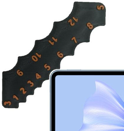 Medidor de radio – Herramienta de medición para soldaduras y contornos, herramienta de medición compacta con curvas de referencia para tallado en madera, ingeniería e ingeniería mecánica