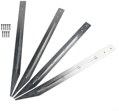 Volakebeing Metall Bodenanker Set für Holzschaukel Sets Outdoor Spielplatzgeräte Wetterbeständig Garten Installation Kit mit Befestigungsschrauben