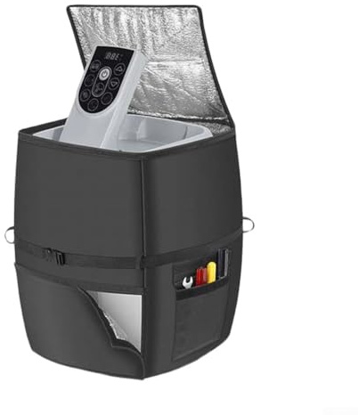 Heavy Duty Spa Insulated Cover, Oxford Cloth Dustproof Tub Insulated Pump Cover Spa Heater Pump Protector For Bathtubs(black 43 * 35 * 54cm)